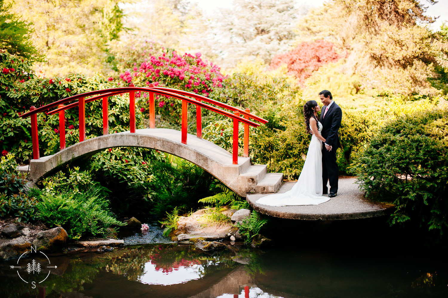 Kubota Gardens Wedding Portraits Khoa And Thuy