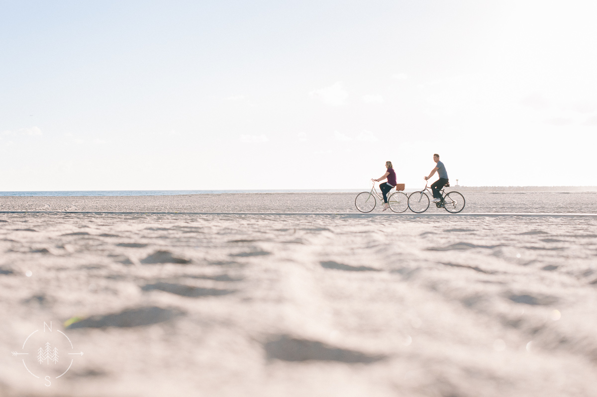 Beach Bicycle Engagement