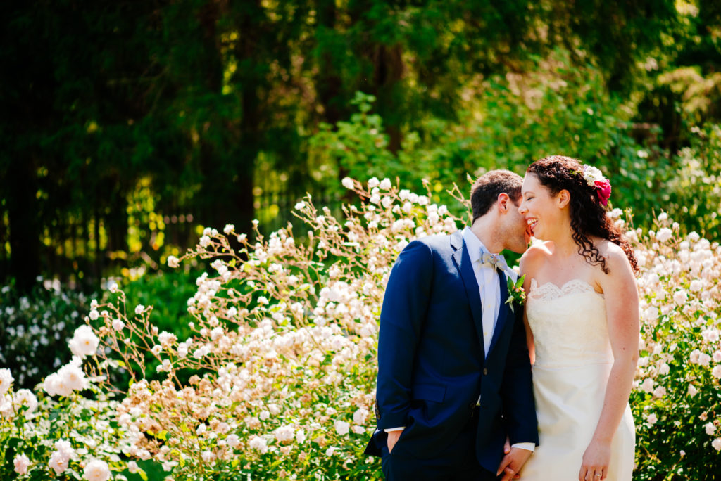 Rose Garden Wedding Portraits in Seattle