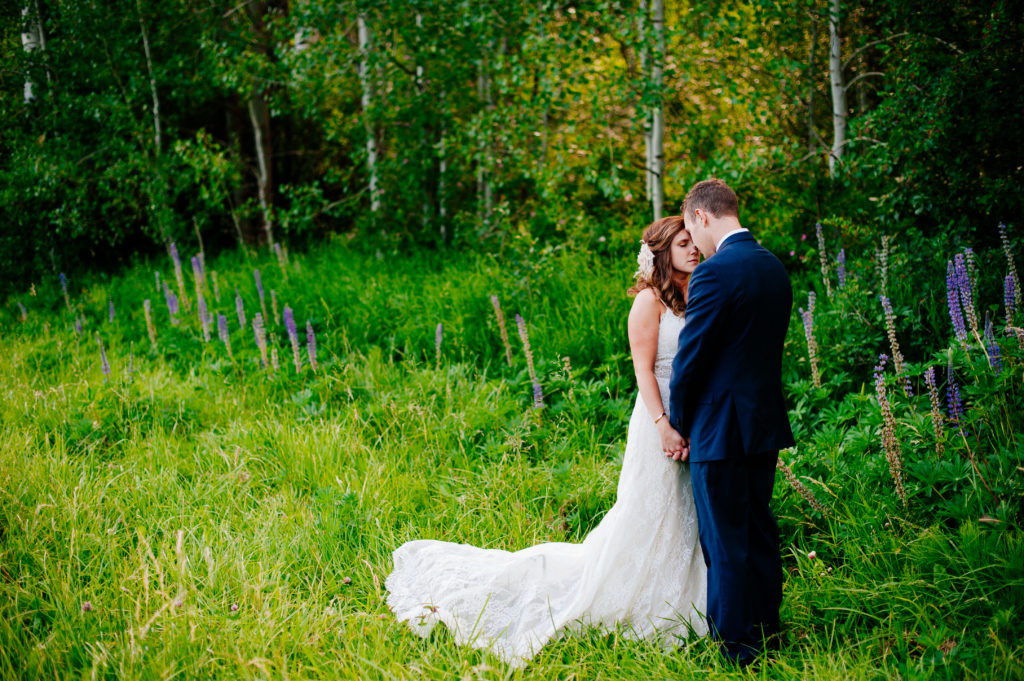 Leavenworth Wedding at Mountain Springs Lodge in Field of Lupin